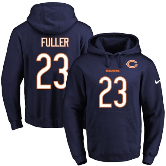 NFL Mens Nike Chicago Bears 23 Kyle Fuller Navy Blue Name Number Pullover Hoodie NFL Mens Nike Chicago Bears 23 Kyle Fuller Navy Blue Name Number Pullover Hoodie