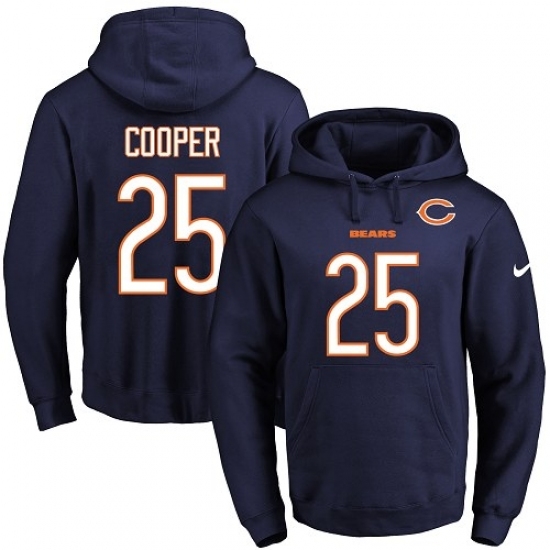 NFL Mens Nike Chicago Bears 25 Marcus Cooper Navy Blue Name Number Pullover Hoodie NFL Mens Nike Chicago Bears 25 Marcus Cooper Navy Blue Name Number Pullover Hoodie