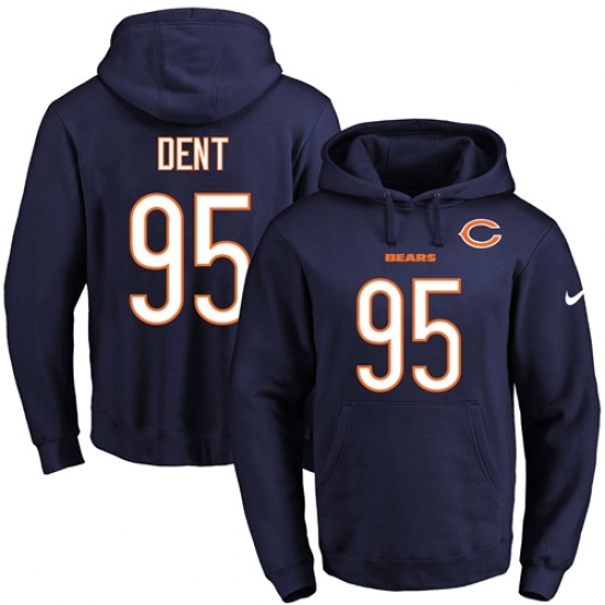 NFL Mens Nike Chicago Bears 95 Richard Dent Navy Blue Name Number Pullover Hoodie NFL Mens Nike Chicago Bears 95 Richard Dent Navy Blue Name Number Pullover Hoodie