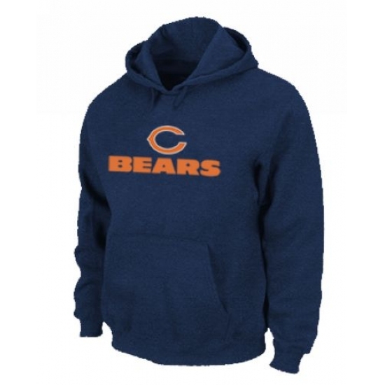 NFL Mens Nike Chicago Bears Authentic Logo Pullover Hoodie Blue NFL Mens Nike Chicago Bears Authentic Logo Pullover Hoodie Blue