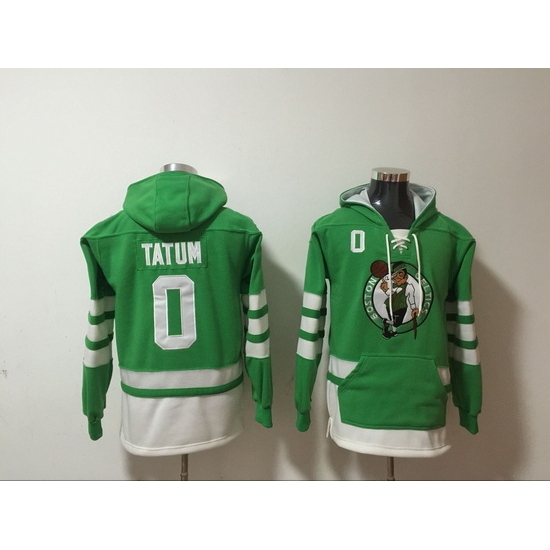 Men's Boston Celtics #0 Jayson Tatum Green Pullover Hoodie II Men's Boston Celtics #0 Jayson Tatum Green Pullover Hoodie II