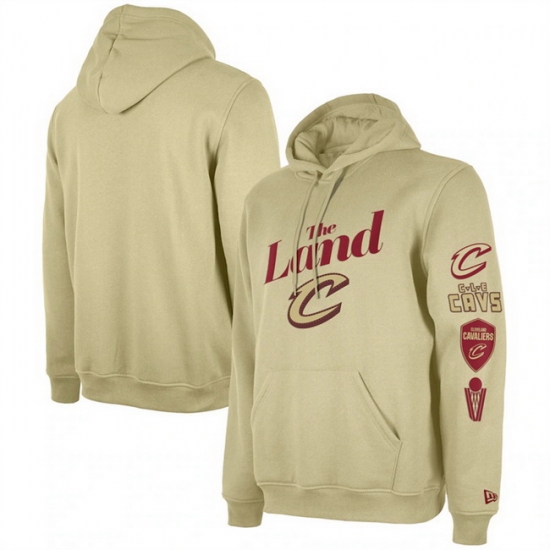 Men Cleveland Cavaliers Tan 2023 24 City Edition Pullover Hoodie Men Cleveland Cavaliers Tan 2023 24 City Edition Pullover Hoodie