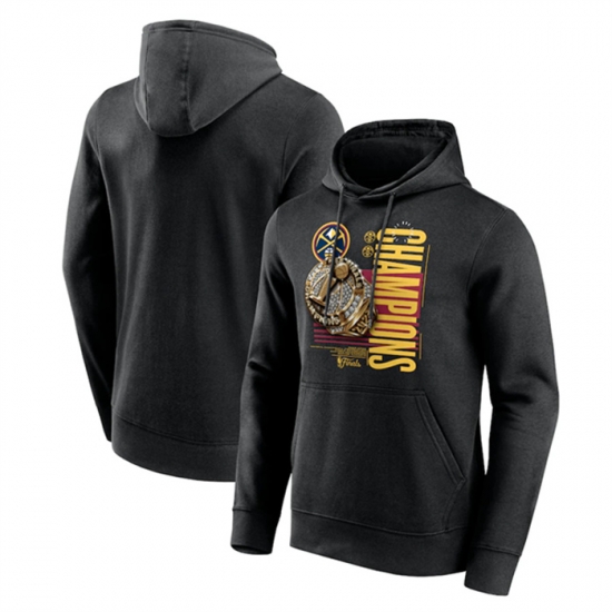 Men Denver Nuggets Black 2023 Champions Slam Graphic Hoodie Men Denver Nuggets Black 2023 Champions Slam Graphic Hoodie