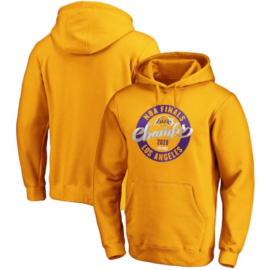 Men Los Angeles Lakers Gold 2020 NBA Finals Champions Zone Laces Pullover Hoodie Men Los Angeles Lakers Gold 2020 NBA Finals Champions Zone Laces Pullover Hoodie
