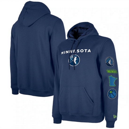 Men Minnesota Timberwolves Navy 2023 24 City Edition Pullover Hoodie Men Minnesota Timberwolves Navy 2023 24 City Edition Pullover Hoodie