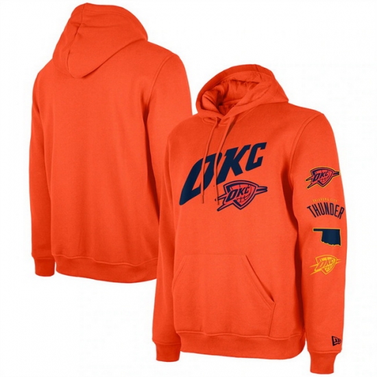 Men Oklahoma City Thunder Orange 2023 24 City Edition Pullover Hoodie Men Oklahoma City Thunder Orange 2023 24 City Edition Pullover Hoodie