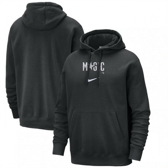 Men Orlando Magic Black 2023 24 City Edition Essential Club Pullover Hoodie Men Orlando Magic Black 2023 24 City Edition Essential Club Pullover Hoodie