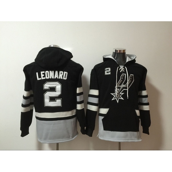 San Antonio Spurs #2 Kawhi Leonard Black Name & Number Pullover NBA Hoodie San Antonio Spurs #2 Kawhi Leonard Black Name & Number Pullover NBA Hoodie