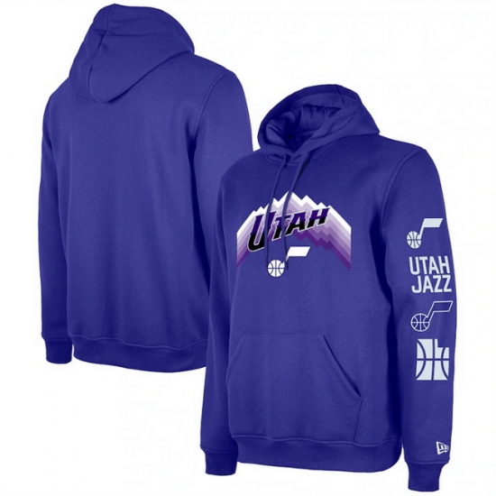 Men Utah Jazz Purple 2023 24 City Edition Pullover Hoodie Men Utah Jazz Purple 2023 24 City Edition Pullover Hoodie