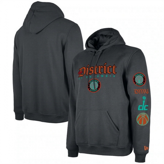Men Washington Wizards Grey 2023 24 City Edition Pullover Hoodie Men Washington Wizards Grey 2023 24 City Edition Pullover Hoodie