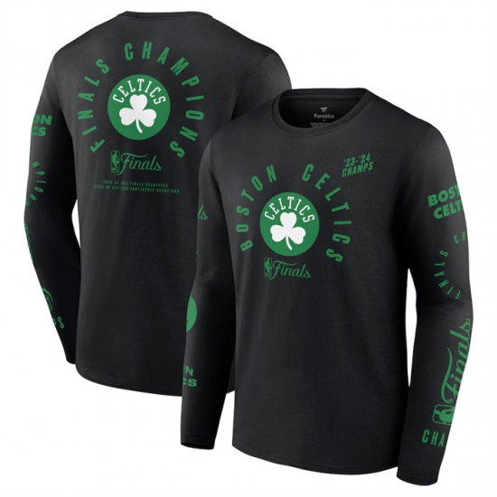 Men Boston Celtics Black 2024 Finals Champions Drive To The Hoop Long Sleeve T Shirt Men Boston Celtics Black 2024 Finals Champions Drive To The Hoop Long Sleeve T Shirt