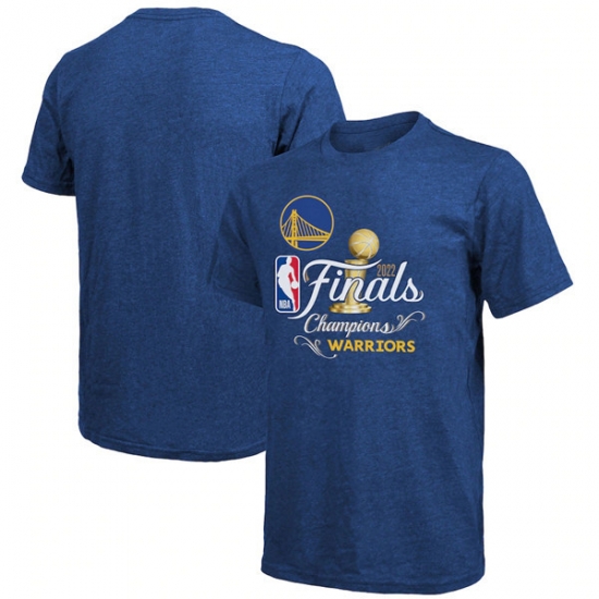 Men's Golden State Warriors 2021-2022 Royal NBA Finals Champions Swish Tri-Blend T-Shirt Men's Golden State Warriors 2021-2022 Royal NBA Finals Champions Swish Tri-Blend T-Shirt