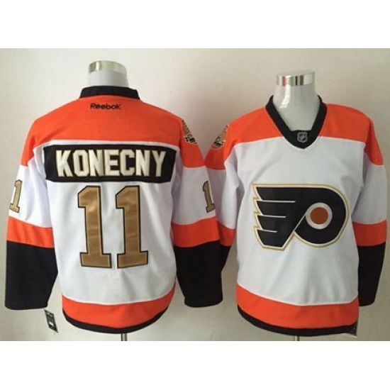 Flyers #11 Travis Konecny White 3rd Stitched NHL Jersey Flyers #11 Travis Konecny White 3rd Stitched NHL Jersey