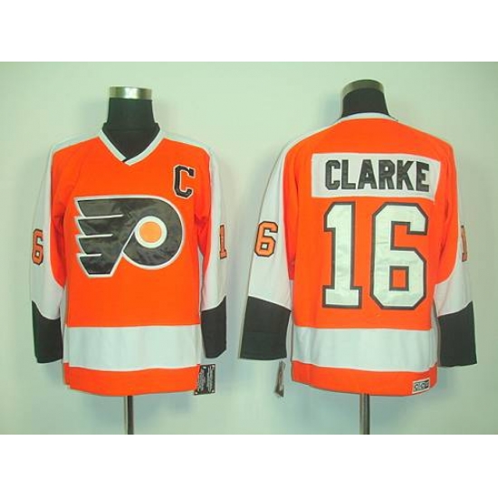 Flyers #16 Clarke Orange CCM Throwback Stitched NHL Jersey Flyers #16 Clarke Orange CCM Throwback Stitched NHL Jersey