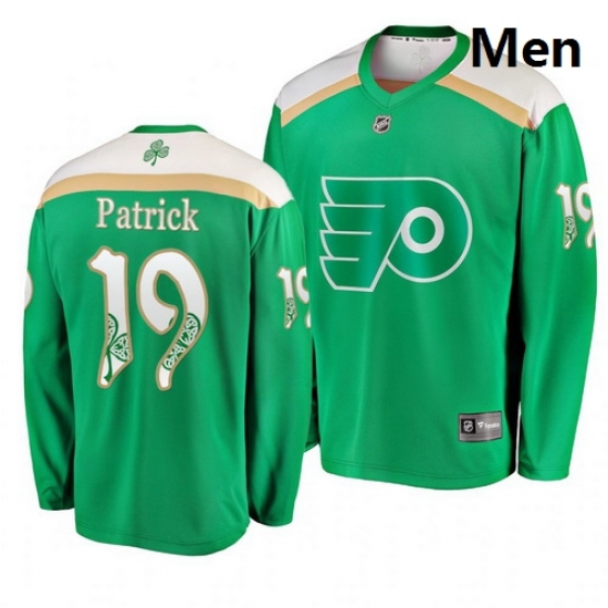 Flyers 19 Nolan Patrick Green 2019 St Patrick Day Adidas Jersey Flyers 19 Nolan Patrick Green 2019 St Patrick Day Adidas Jersey