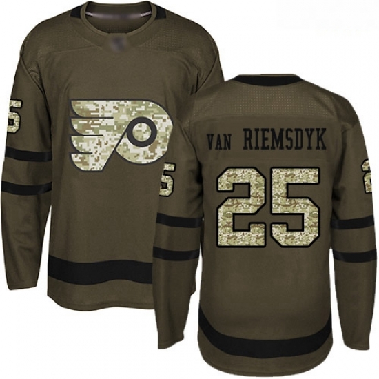 Flyers #25 James Van Riemsdyk Green Salute to Service Stitched Hockey Jersey Flyers #25 James Van Riemsdyk Green Salute to Service Stitched Hockey Jersey