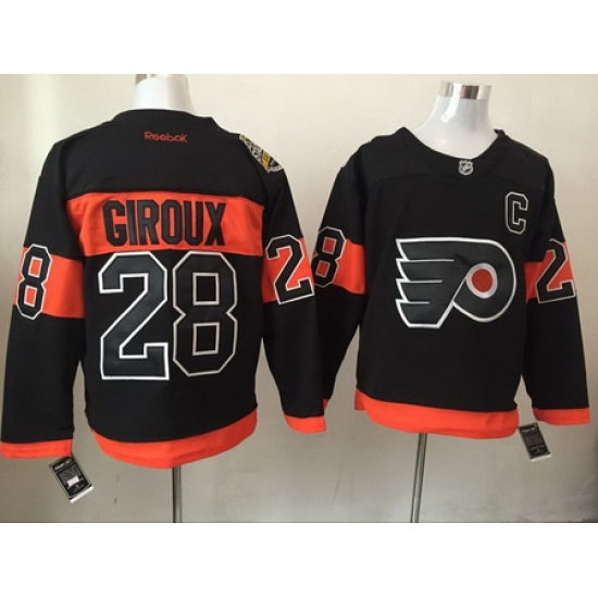 Flyers 28 Claude Giroux Black Reebok Jersey Flyers 28 Claude Giroux Black Reebok Jersey
