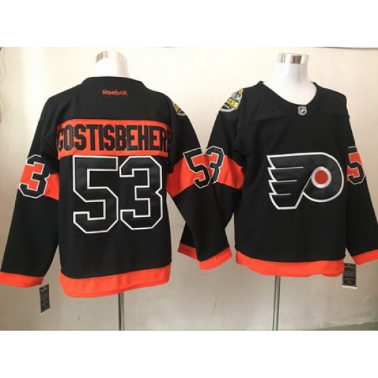Flyers 53 Shayne Gostisbehere Black Reebok Jersey Flyers 53 Shayne Gostisbehere Black Reebok Jersey