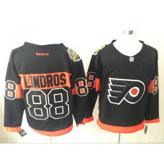 Flyers 88 Eric Lindros Black Reebok Jersey Flyers 88 Eric Lindros Black Reebok Jersey