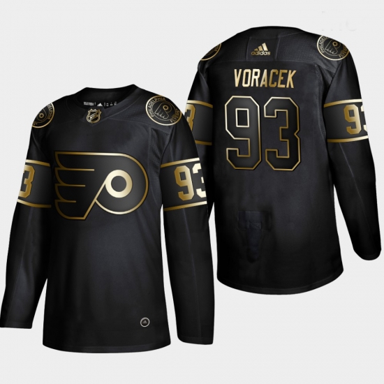 Flyers 93 Jakub Voracek Black Gold Adidas Jersey Flyers 93 Jakub Voracek Black Gold Adidas Jersey