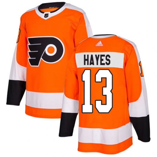 Men Philadelphia Flyers #13 Kevin Hayes Orange Home Authentic Stitched NHL Jersey Men Philadelphia Flyers #13 Kevin Hayes Orange Home Authentic Stitched NHL Jersey