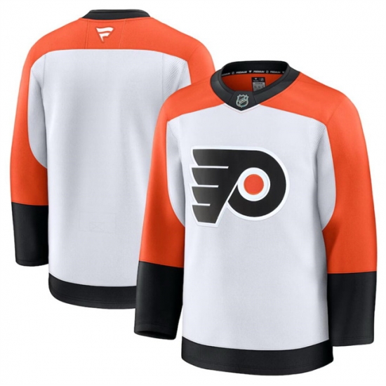 Men Philadelphia Flyers Blank White 2024 25 Away Stitched Hockey Jersey Men Philadelphia Flyers Blank White 2024 25 Away Stitched Hockey Jersey