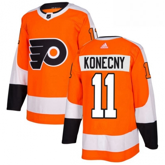 Mens Adidas Philadelphia Flyers 11 Travis Konecny Authentic Orange Home NHL Jersey Mens Adidas Philadelphia Flyers 11 Travis Konecny Authentic Orange Home NHL Jersey