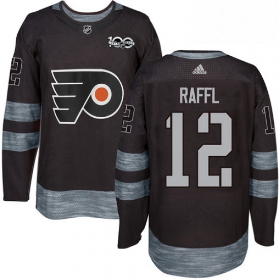 Mens Adidas Philadelphia Flyers 12 Michael Raffl Authentic Black 1917 2017 100th Anniversary NHL Jersey Mens Adidas Philadelphia Flyers 12 Michael Raffl Authentic Black 1917 2017 100th Anniversary NHL Jersey