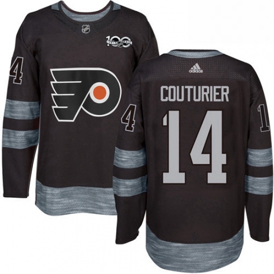 Mens Adidas Philadelphia Flyers 14 Sean Couturier Premier Black 1917 2017 100th Anniversary NHL Jersey Mens Adidas Philadelphia Flyers 14 Sean Couturier Premier Black 1917 2017 100th Anniversary NHL Jersey
