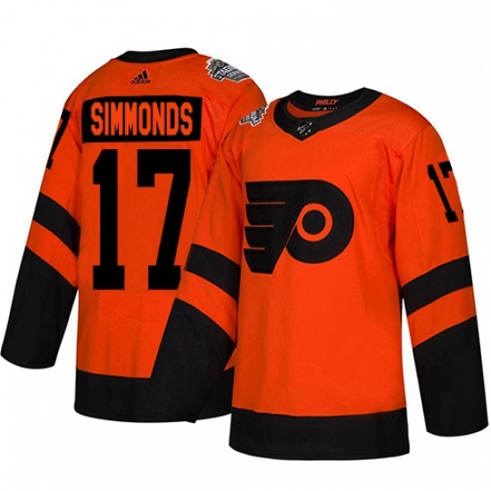 Mens Adidas Philadelphia Flyers 17 Wayne Simmonds Orange Authentic 2019 Stadium Series Stitched NHL Jersey Mens Adidas Philadelphia Flyers 17 Wayne Simmonds Orange Authentic 2019 Stadium Series Stitched NHL Jersey