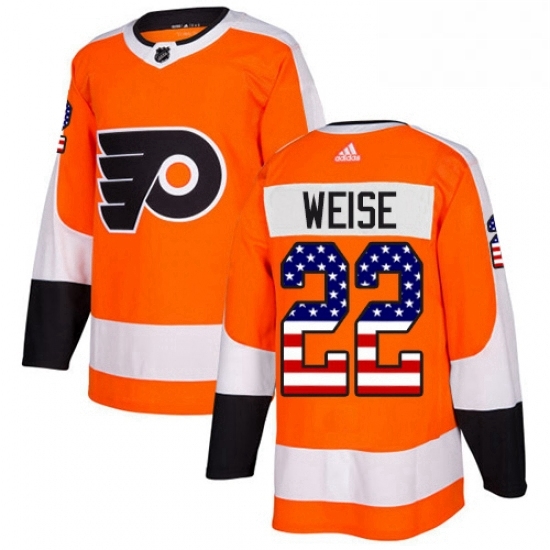 Mens Adidas Philadelphia Flyers 22 Dale Weise Authentic Orange USA Flag Fashion NHL Jersey Mens Adidas Philadelphia Flyers 22 Dale Weise Authentic Orange USA Flag Fashion NHL Jersey