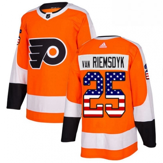 Mens Adidas Philadelphia Flyers 25 James Van Riemsdyk Authentic Orange USA Flag Fashion NHL Jersey Mens Adidas Philadelphia Flyers 25 James Van Riemsdyk Authentic Orange USA Flag Fashion NHL Jersey