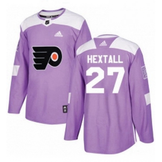 Mens Adidas Philadelphia Flyers 27 Ron Hextall Authentic Purple Fights Cancer Practice NHL Jersey Mens Adidas Philadelphia Flyers 27 Ron Hextall Authentic Purple Fights Cancer Practice NHL Jersey