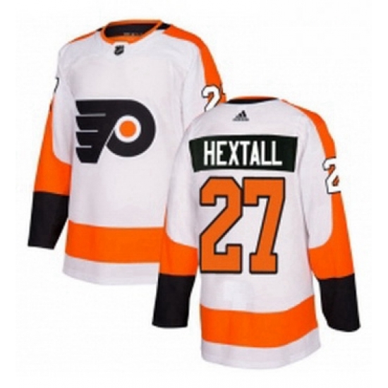 Mens Adidas Philadelphia Flyers 27 Ron Hextall Authentic White Away NHL Jersey Mens Adidas Philadelphia Flyers 27 Ron Hextall Authentic White Away NHL Jersey