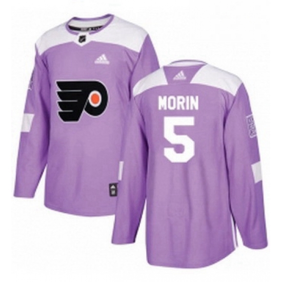 Mens Adidas Philadelphia Flyers 5 Samuel Morin Authentic Purple Fights Cancer Practice NHL Jersey Mens Adidas Philadelphia Flyers 5 Samuel Morin Authentic Purple Fights Cancer Practice NHL Jersey