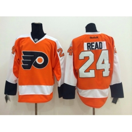 NHL philadelphia flyers #24 read orange-white jerseys NHL philadelphia flyers #24 read orange-white jerseys