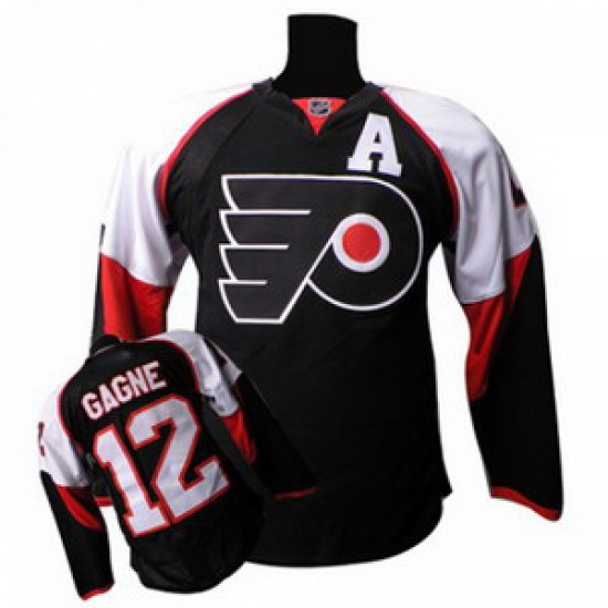 Philadelphia Flyers 12 Simon Gagne A Patch Black Philadelphia Flyers 12 Simon Gagne A Patch Black