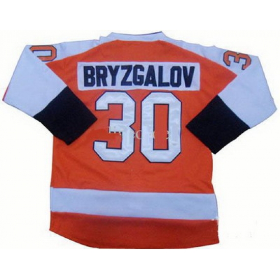 Philadelphia Flyers #30 Ilya Bryzgalov Orange Hockey Jersey Philadelphia Flyers #30 Ilya Bryzgalov Orange Hockey Jersey