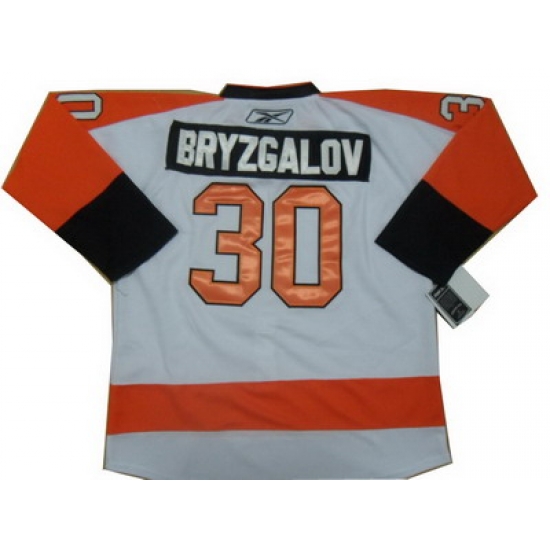 Philadelphia Flyers #30 Ilya Bryzgalov White Hockey Jersey Philadelphia Flyers #30 Ilya Bryzgalov White Hockey Jersey