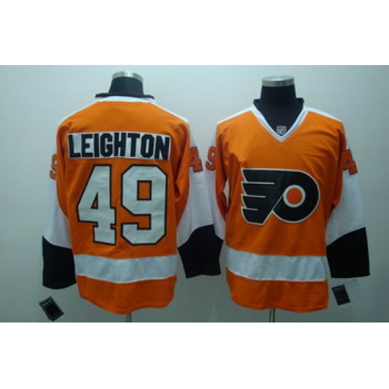 Philadelphia Flyers 49 Michael leighton Oranage Jerseys Philadelphia Flyers 49 Michael leighton Oranage Jerseys