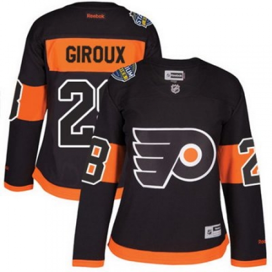 Flyers #28 Claude Giroux Black 2017 Stadium Series Womens Stitched NHL Jersey Flyers #28 Claude Giroux Black 2017 Stadium Series Womens Stitched NHL Jersey