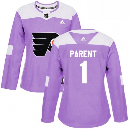 Womens Adidas Philadelphia Flyers 1 Bernie Parent Authentic Purple Fights Cancer Practice NHL Jersey Womens Adidas Philadelphia Flyers 1 Bernie Parent Authentic Purple Fights Cancer Practice NHL Jersey