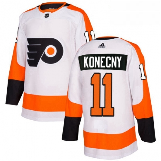 Womens Adidas Philadelphia Flyers 11 Travis Konecny Authentic White Away NHL Jersey Womens Adidas Philadelphia Flyers 11 Travis Konecny Authentic White Away NHL Jersey