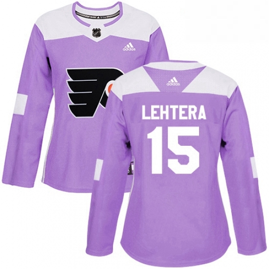 Womens Adidas Philadelphia Flyers 15 Jori Lehtera Authentic Purple Fights Cancer Practice NHL Jersey Womens Adidas Philadelphia Flyers 15 Jori Lehtera Authentic Purple Fights Cancer Practice NHL Jersey