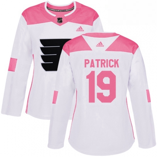 Womens Adidas Philadelphia Flyers 19 Nolan Patrick Authentic WhitePink Fashion NHL Jersey Womens Adidas Philadelphia Flyers 19 Nolan Patrick Authentic WhitePink Fashion NHL Jersey