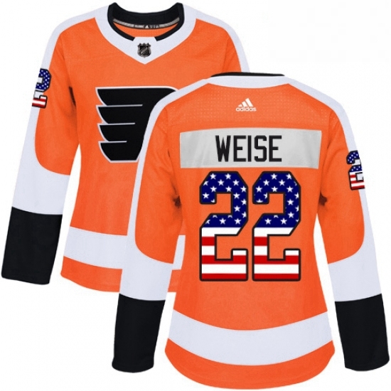 Womens Adidas Philadelphia Flyers 22 Dale Weise Authentic Orange USA Flag Fashion NHL Jersey Womens Adidas Philadelphia Flyers 22 Dale Weise Authentic Orange USA Flag Fashion NHL Jersey