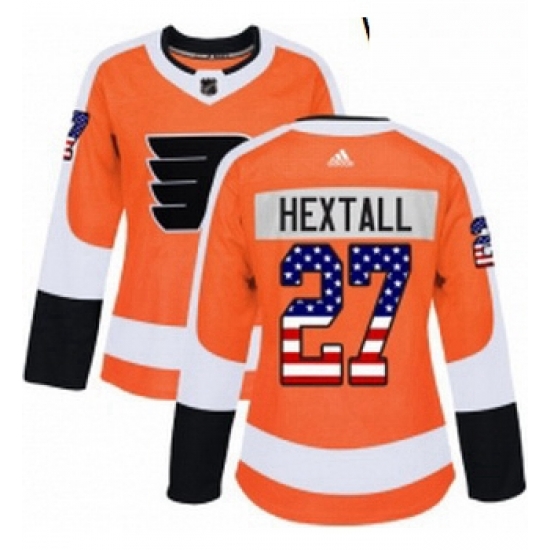 Womens Adidas Philadelphia Flyers 27 Ron Hextall Authentic Orange USA Flag Fashion NHL Jersey Womens Adidas Philadelphia Flyers 27 Ron Hextall Authentic Orange USA Flag Fashion NHL Jersey