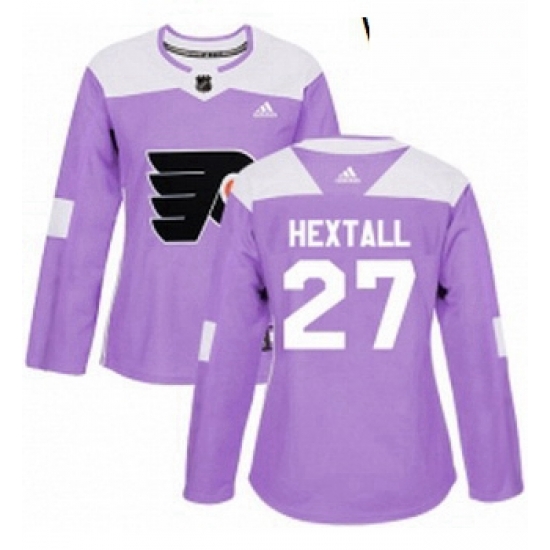 Womens Adidas Philadelphia Flyers 27 Ron Hextall Authentic Purple Fights Cancer Practice NHL Jersey Womens Adidas Philadelphia Flyers 27 Ron Hextall Authentic Purple Fights Cancer Practice NHL Jersey
