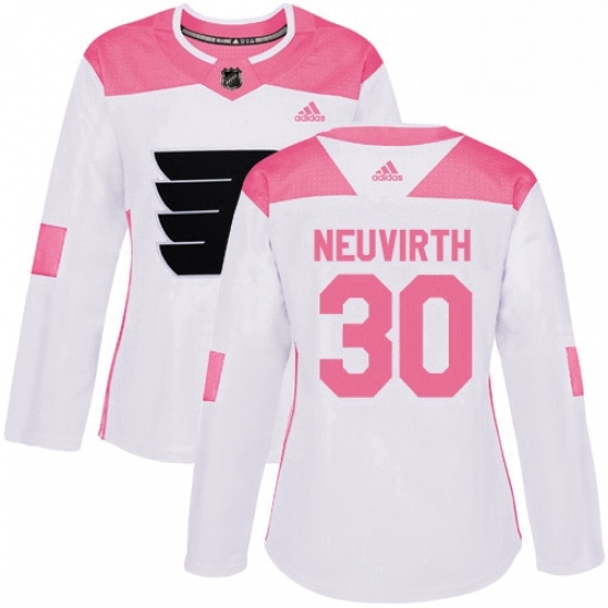 Womens Adidas Philadelphia Flyers 30 Michal Neuvirth Authentic WhitePink Fashion NHL Jersey Womens Adidas Philadelphia Flyers 30 Michal Neuvirth Authentic WhitePink Fashion NHL Jersey