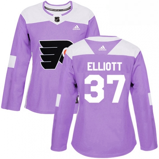 Womens Adidas Philadelphia Flyers 37 Brian Elliott Authentic Purple Fights Cancer Practice NHL Jersey Womens Adidas Philadelphia Flyers 37 Brian Elliott Authentic Purple Fights Cancer Practice NHL Jersey